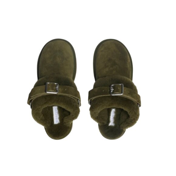 🔴SOLD🔴 BURBERRY Snug Genuine Shearling Clog 38- Loch - Picture 3 of 13